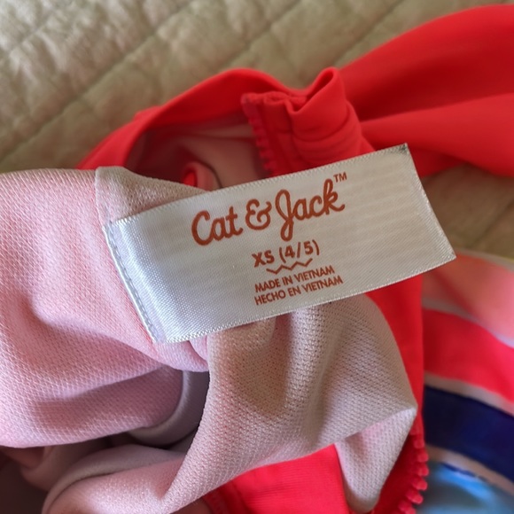 Cat & Jack Girls One apiece Bathing Suit Size 4 / 5 - Picture 5 of 5